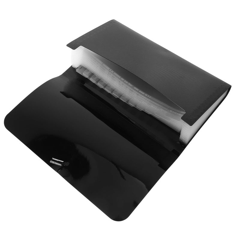 Compact Portable Accordion File Organizer Folder for Bills Receipts Home Office School Use - Image 3