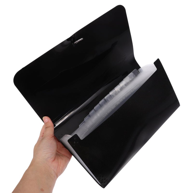 Compact Portable Accordion File Organizer Folder for Bills Receipts Home Office School Use - Image 4