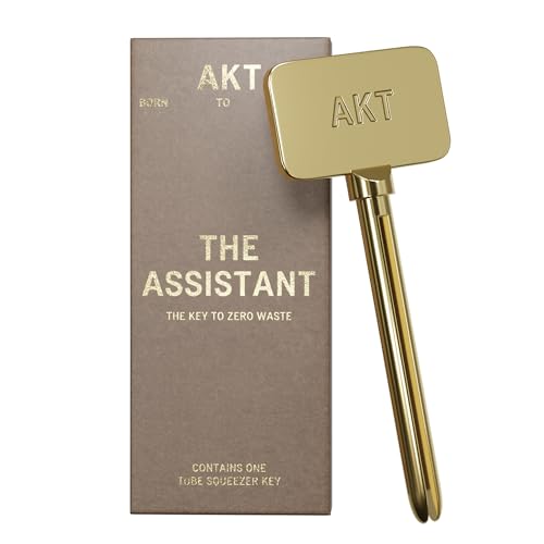 AKT The Assistant Metal Tube Squeezer, Plastic Free Tube Roller Squeezer, Tube Wringer & Tube Key for Aluminum Tubes, Toothpaste Roller and Bathroom Accessory - Image 1