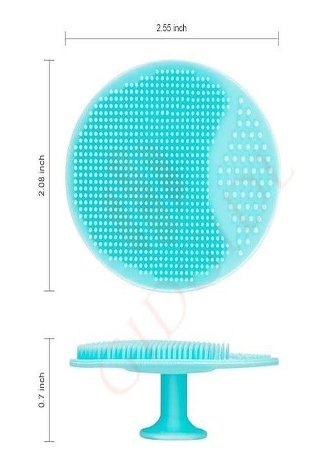 Axenta Soft Silicone Back Scrubber Long Handle Bath Brush + Body Scrubber Bath Brush + Scalp Massager for Hair + Face Scrubber Brush, Combination Combo, Super-Exfoliating & Lathering Body Scrubber, Shower Brush | BPA-Free | for Men and Women - Image 2