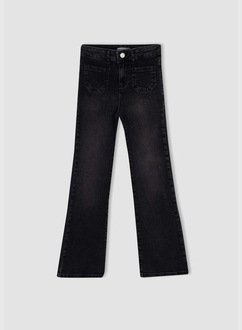 DeFacto Girl Flare Fit Denim Trousers - Image 5