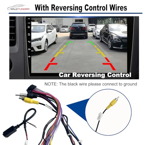 WildTundra 16Pin ISO Aftermarket Radio Harness Adapter for Nissan 2010-2017 with Radio Antenna Adapter, 16Pin Android Car Stereo Wiring Harness with Reverse Cable for Xterra Altima Titan Rogue - Image 4