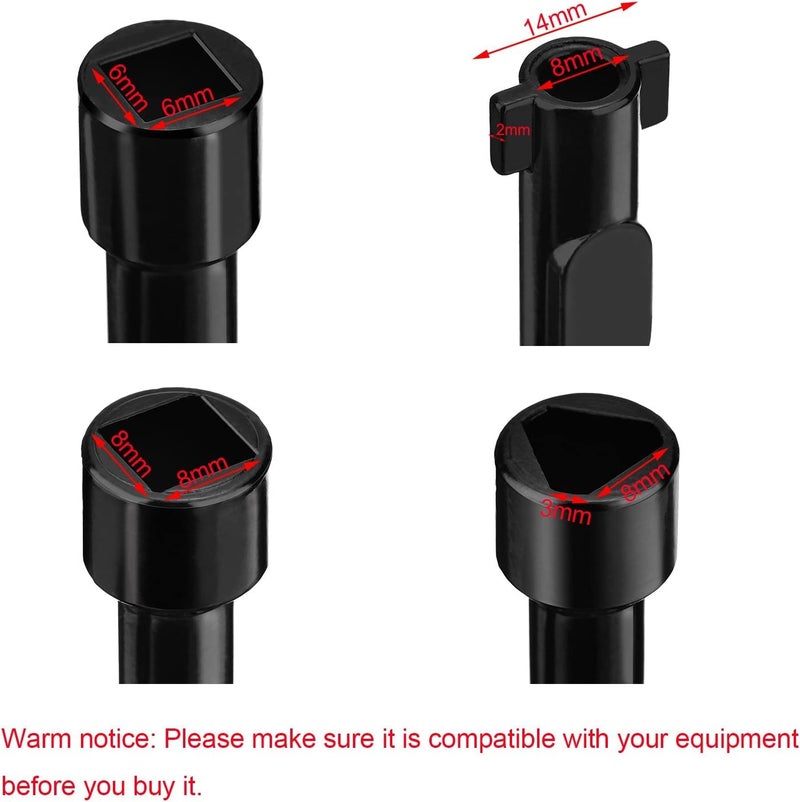 مفتاح متعدد الاستخدامات 4 طرق قطعة واحدة نهاية دائرية ومربعة ثابتة 120 × 119 مم - Image 4