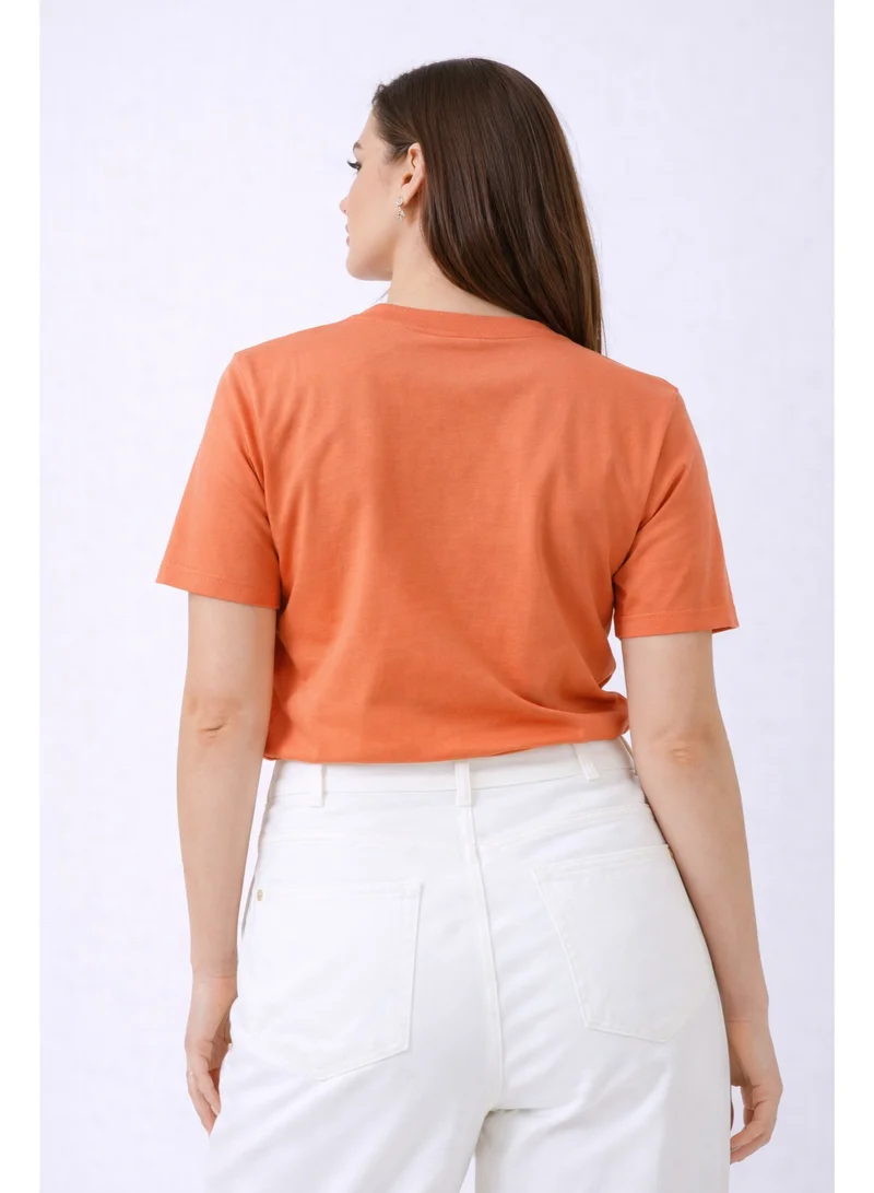 لعب البولو Ladies Graphic T-shirt -ORANGE