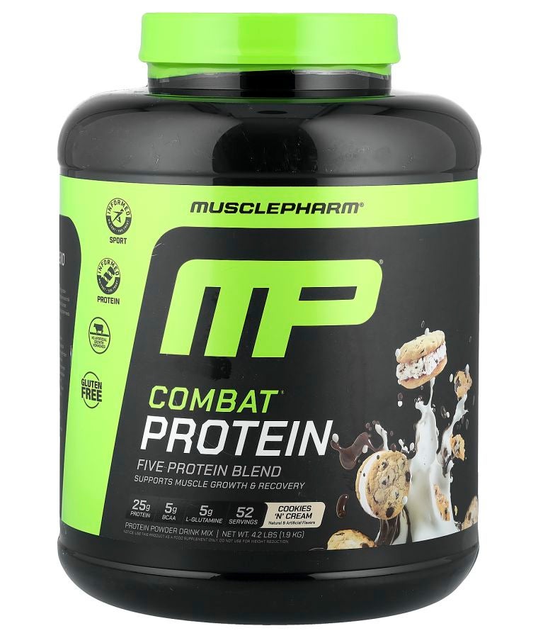 MusclePharm Combat® Protein Powder Cookies 'N' Cream 4.2 lbs (1.9 kg)