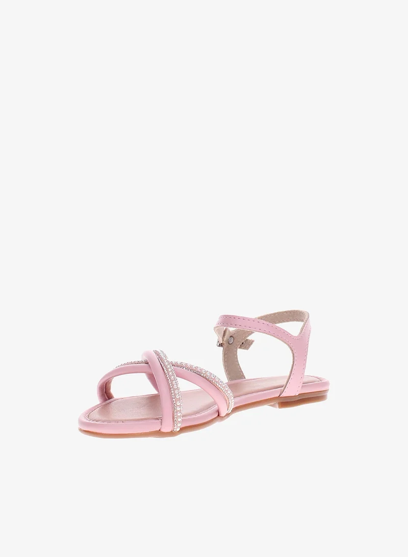 موليكينها صنادل مسطحة للبنات من موليكينها بحزام خلفي - مقاس آمن وراحة للارتداء اليومي