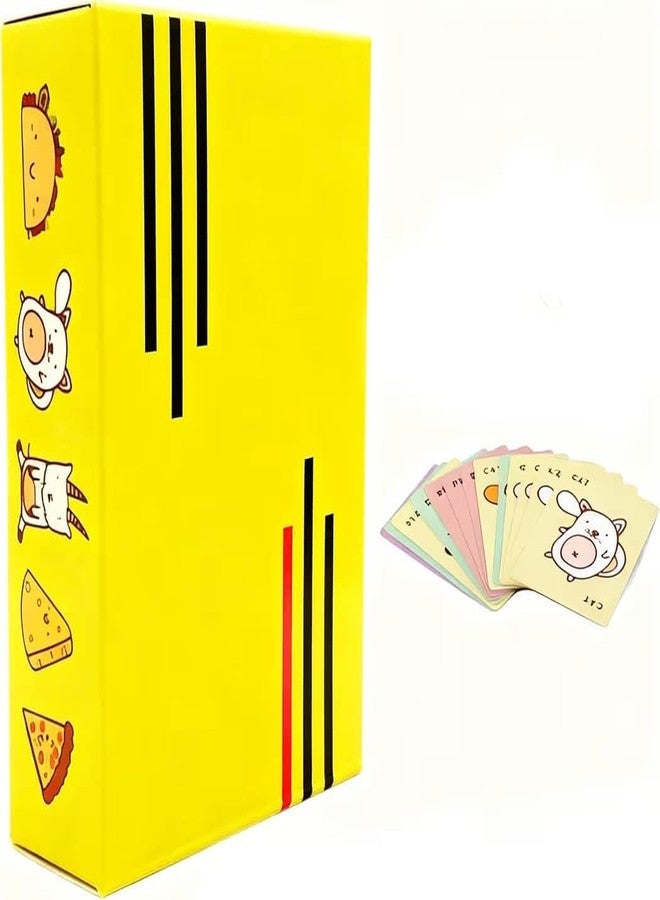 Artnery Taco Cat Goat Cheese Pizza Card Game, Fun Party Game for Kids Ages 7+, 2-8 Players, Travel and Game Night Entertainment - Image 1