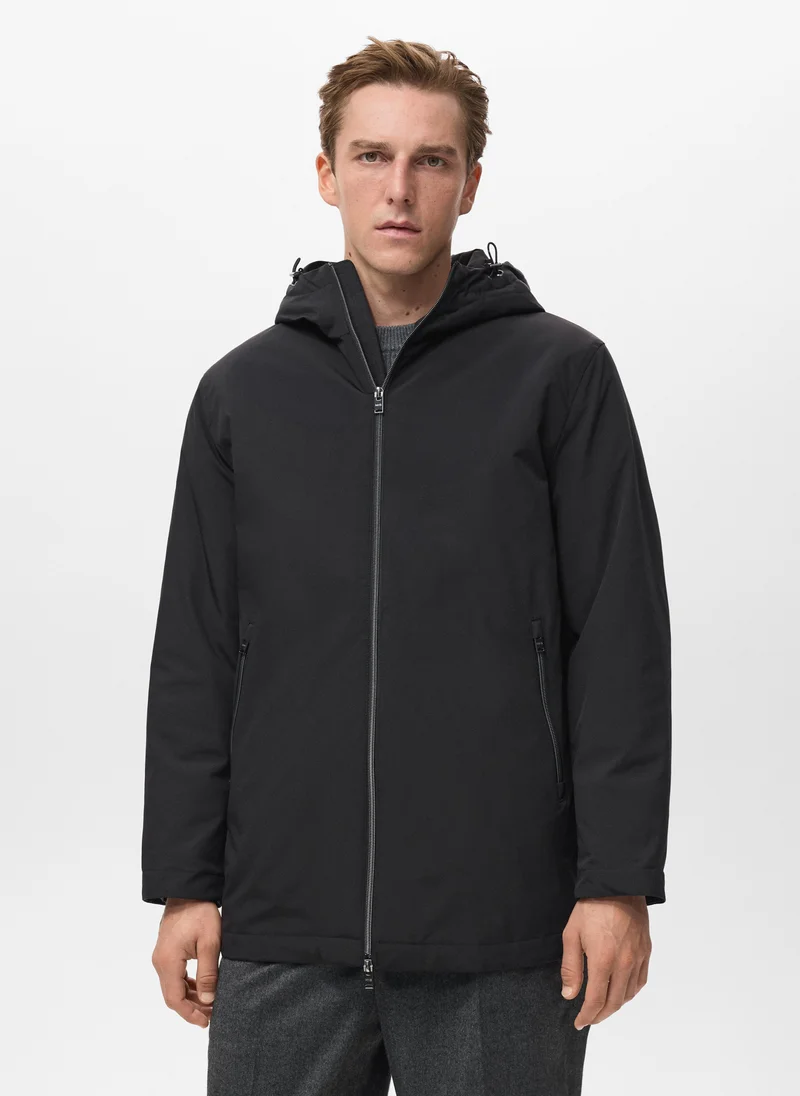 مانجو مان Water-repellent hooded parka