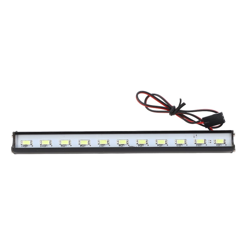 شريط إضاءة سيارة RC من سبائك الألمنيوم LED فائق السطوع مصباح سقف سيارة RC لسيارات Redcat و Axial SCX10 D90 و HPI 148 مم / 5.83 بوصة 11 مصباح LED - Image 5