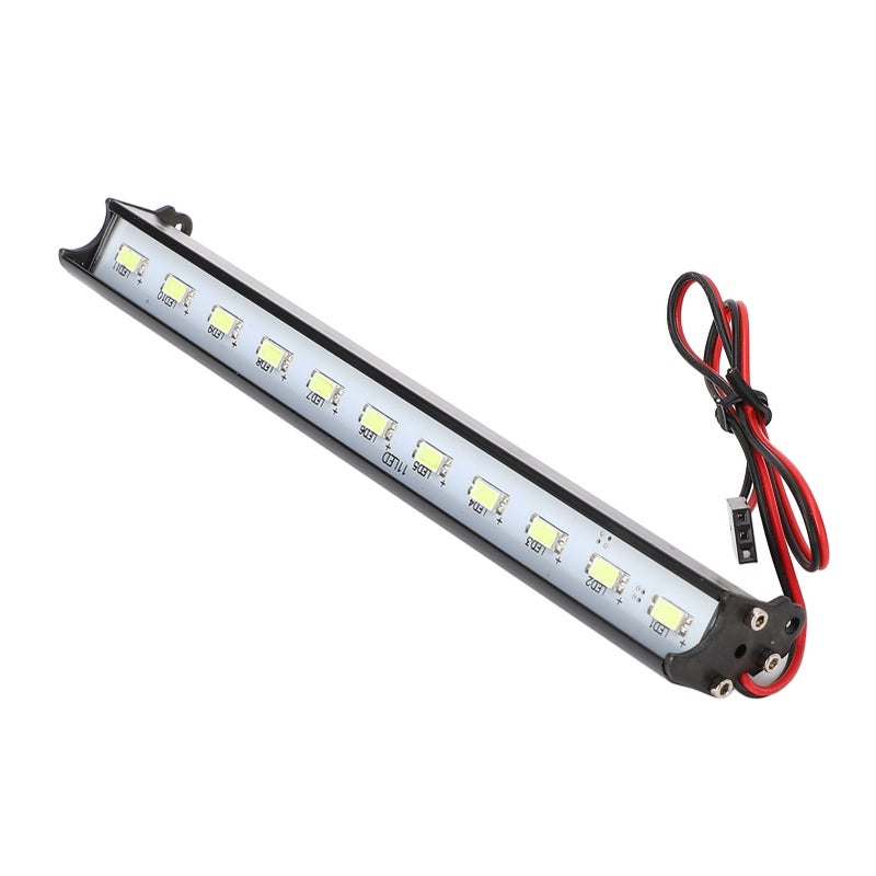 شريط إضاءة سيارة RC من سبائك الألمنيوم LED فائق السطوع مصباح سقف سيارة RC لسيارات Redcat و Axial SCX10 D90 و HPI 148 مم / 5.83 بوصة 11 مصباح LED - Image 3