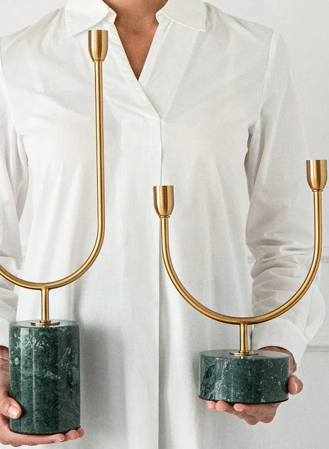 KNOT HOME Ulysses Bundle Candle Holder Set (2pcs) Knot Home Designer Accessory for Bedroom Living Dining Room Office Area Décor
