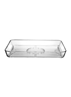 Borcam Borcam Grill Rectangular Glass Baking Tray, 3850 Ml Capacity, 50 Mm Height, 400X270 Mm Diameter - Clear  - Image 1
