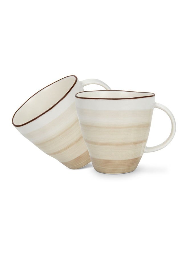 Fissman Coffee Mugs Set 2pcs 375ml Porcelain Tea Cups Set - Image 4
