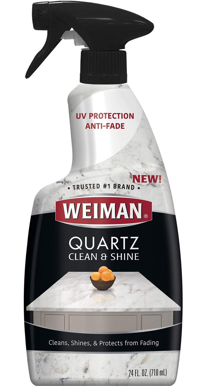 Weiman Quartz Countertop Cleaner and Polish - 24 Ounce - Clean and Shine Your Quartz Countertops Islands and Stone Surfaces with Ultra Violet Protection - Image 1
