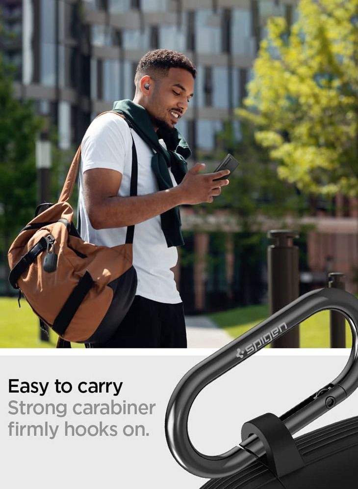 Spigen غطاء حماية Rugged Armor لسماعات Sony LinkBuds S - أسود غير لامع - Image 4