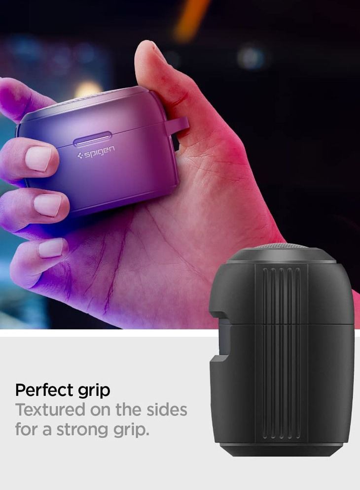 Spigen غطاء حماية Rugged Armor لسماعات Sony LinkBuds S - أسود غير لامع - Image 3