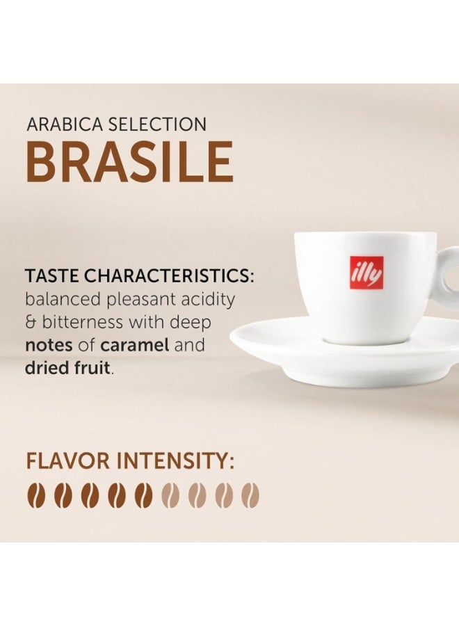 illy Iperespresso Single Origin Brasile Coffee Capsules – 100% Arabica, Caramel Notes, Single-Serve Pods – 18 Capsules per Pack, Pack of 4 - Image 3