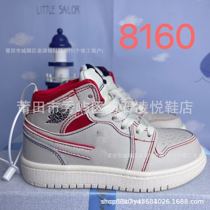 Putian Kidsren'S Shoes Pure Original Aj1 Kidsren'S Shoes For Boys And Girls, Lightweight Non-Slip Casual Sneakers, Sports Basketball Shoes - Image 5