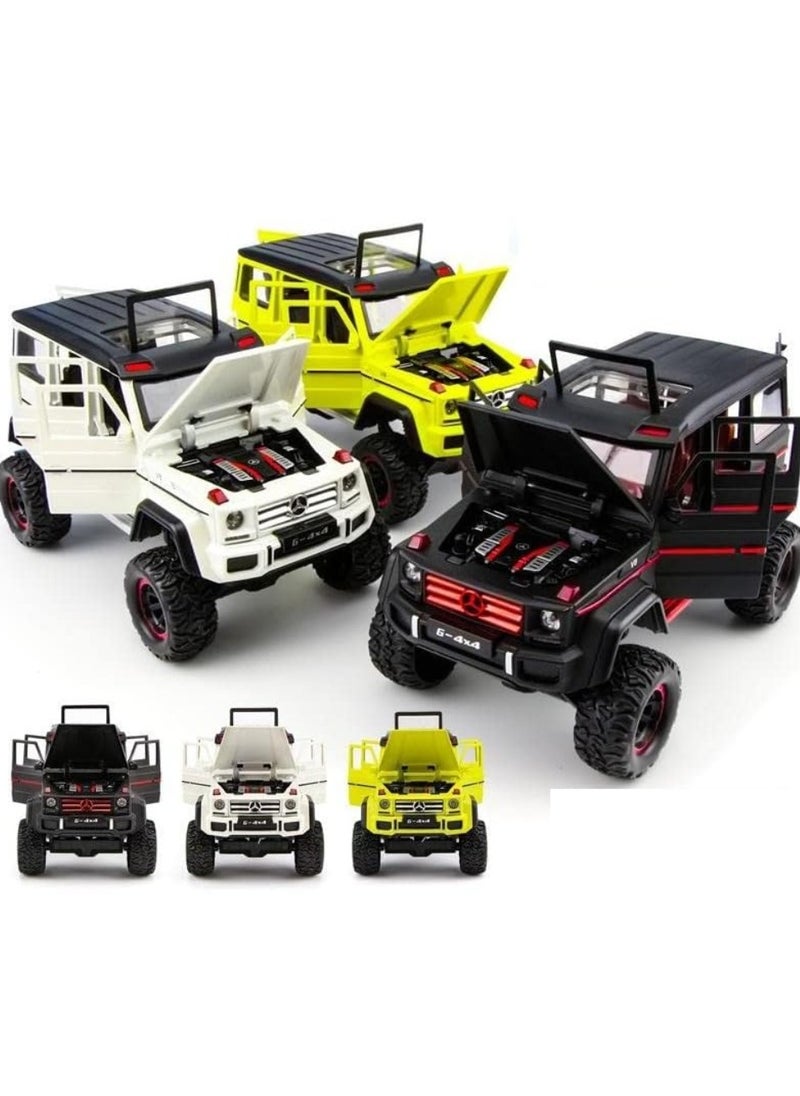 Mercedes-Benz 1:32 Scale Die-cast Alloy Metal Pullback Model Car with Openable Doors, Sound & Light Effects, and Detailed Interior – Perfect Birthday Gift for Kids and Collectors  - Image 1