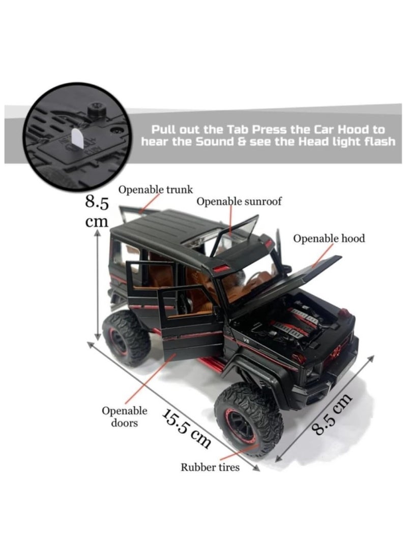 Mercedes-Benz 1:32 Scale Die-cast Alloy Metal Pullback Model Car with Openable Doors, Sound & Light Effects, and Detailed Interior – Perfect Birthday Gift for Kids and Collectors  - Image 3