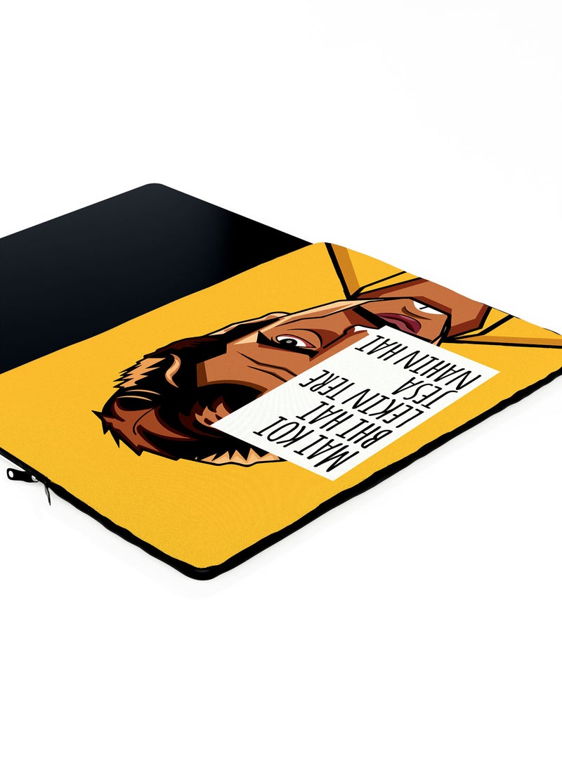 LOUD UNIVERSE Laptop Sleeve 13 inch Ganesh Gaitonde Quote Netflix Sacred Games TV Series Tablet Sleeve - Image 3