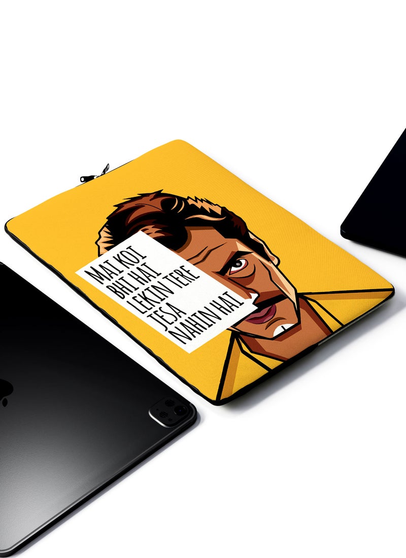 LOUD UNIVERSE Laptop Sleeve 13 inch Ganesh Gaitonde Quote Netflix Sacred Games TV Series Tablet Sleeve - Image 2