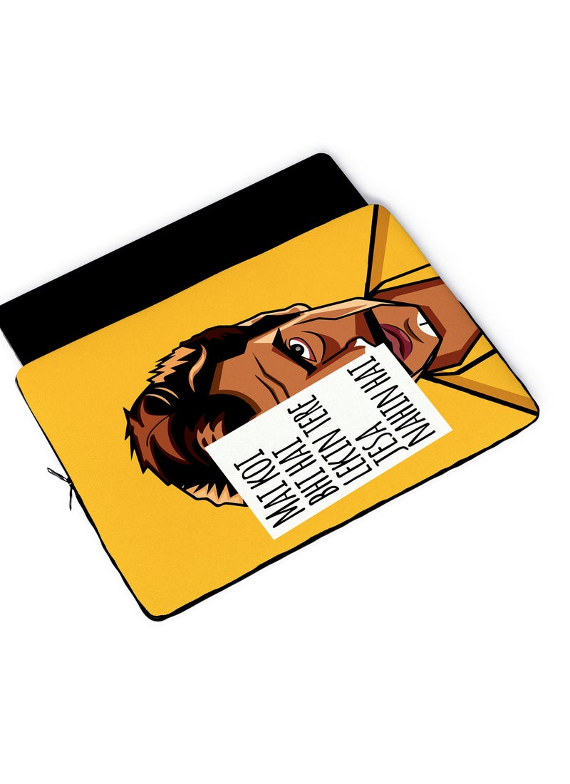 LOUD UNIVERSE Laptop Sleeve 13 inch Ganesh Gaitonde Quote Netflix Sacred Games TV Series Tablet Sleeve - Image 4