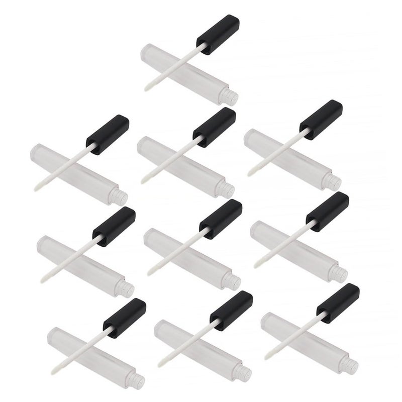 Healeved 10pcs Matte Finish Square Lip Gloss Tube for Lip Balm for Women Practical and Portable Design for Sample Making and Daily Use - Image 1