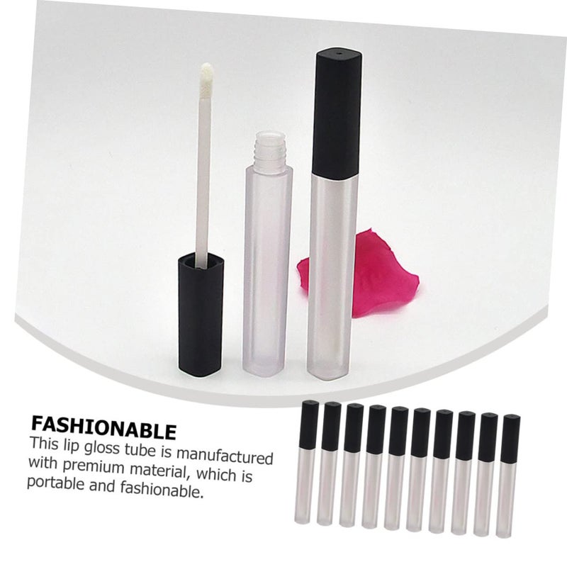 Healeved 10pcs Matte Finish Square Lip Gloss Tube for Lip Balm for Women Practical and Portable Design for Sample Making and Daily Use - Image 3