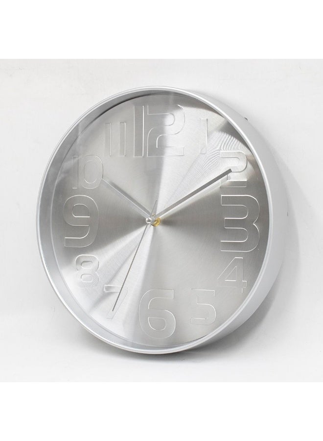 DANUBE HOME Cambridge Congo Wall Clock Stylish And Elegant Timepiece For Home Office Living Room Modern Design With Clear Display Perfect For Any Room Decor 30X30X4.5Cm Silver - Image 3