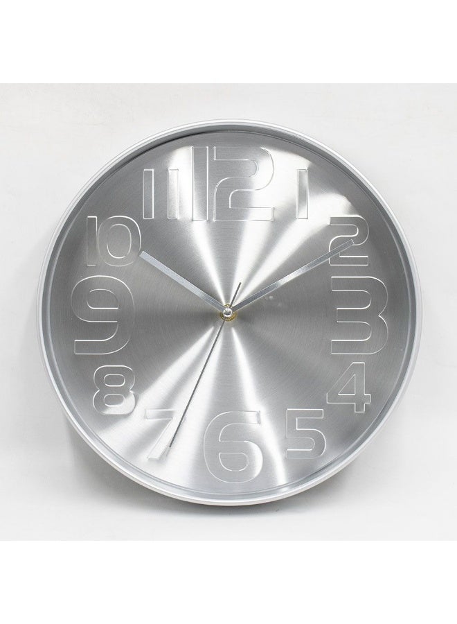 DANUBE HOME Cambridge Congo Wall Clock Stylish And Elegant Timepiece For Home Office Living Room Modern Design With Clear Display Perfect For Any Room Decor 30X30X4.5Cm Silver - Image 2
