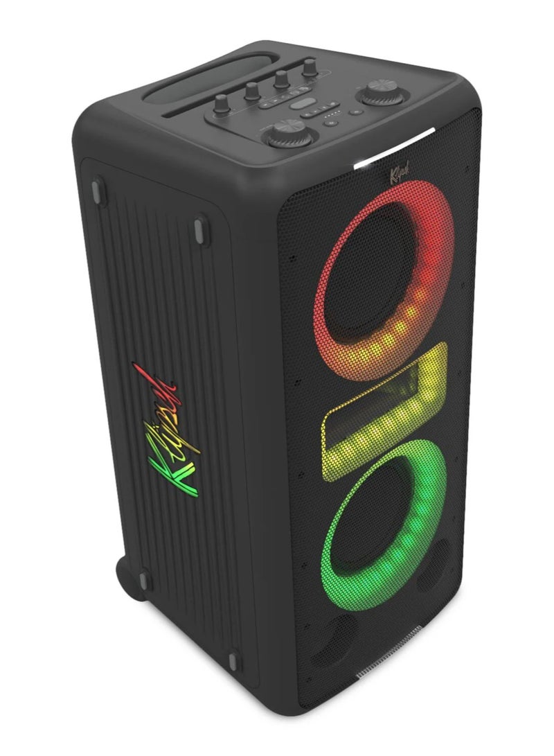 كليبشا Klipsch New York – سماعة بلوتوث إحترافية للحفلات بارتي سبيكر بصوت جهوري وإضاءة احتفالية - Image 1