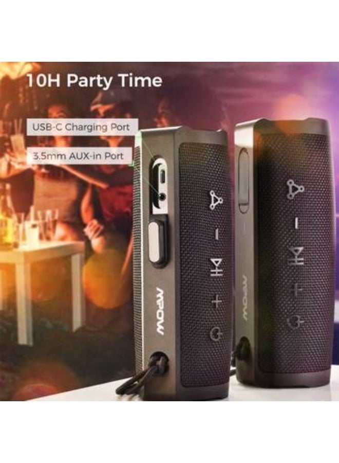 Mpow R9 Bluetooth 5.0 Wireless Speaker IPX7 Waterproof - Black - Image 3