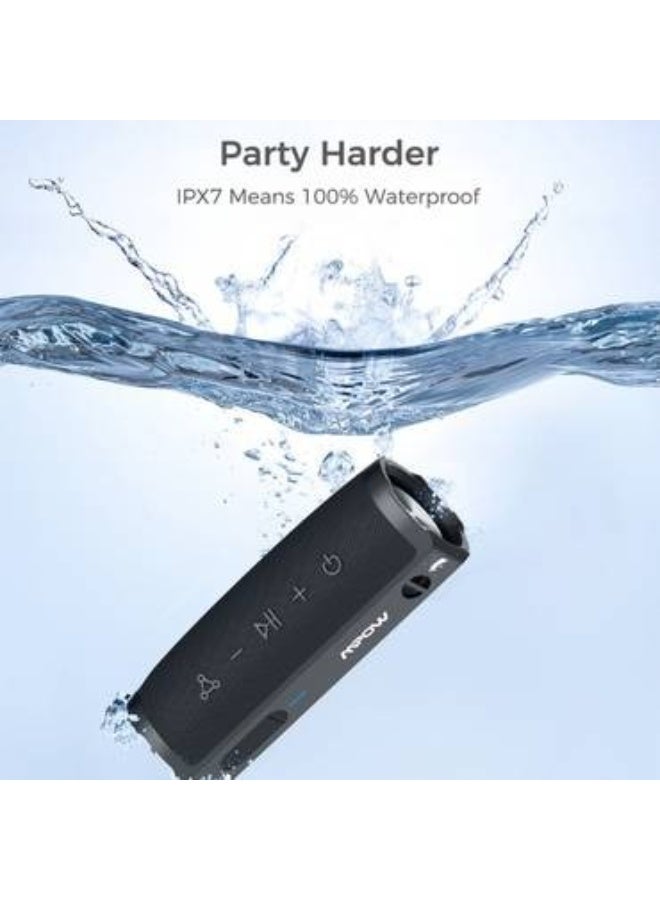Mpow R9 Bluetooth 5.0 Wireless Speaker IPX7 Waterproof - Black - Image 5