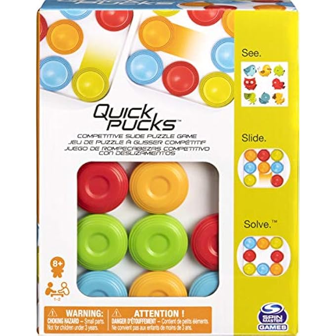 Spin Master Games Quick Pucks Pattern Matching OntheGo Puzzle for Adults and Kids ages 8 and Up - Image 2