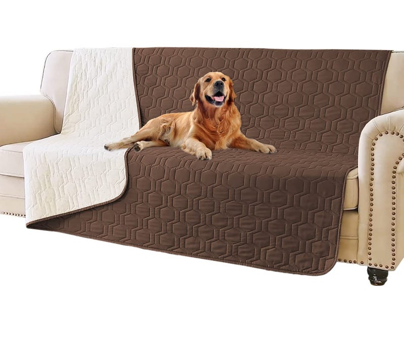 Tcksstex Waterproof and AntiSlip Dog Bed Cover and Pet Blanket Sofa Pet Bed Mat car Incontinence Mattress Protectors Furniture Couch Cover for Most Cats Dogs Pets52x82Chocolate