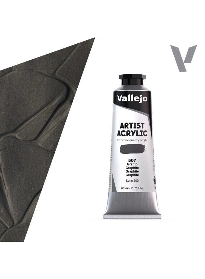 فاليجو ألوان أكريليك فنية ٦٠ مل - جرافيت #٥٠٧ | طلاء أكريليك فائق النعومة