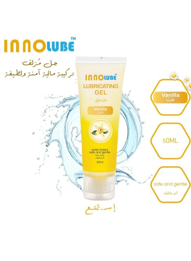 اينو لوب قطعتين من جل مزلق بالفانيليا تركيبة مائية آمن ولطيف 50X2 مل - Image 3