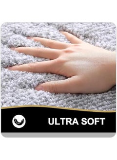 Durku Bathroom Rugs 24x16, Extra Soft and Absorbent Microfiber Bath Mat, Non-Slip, Machine Washable, Quick Dry Shaggy Bath Carpet, Suitable for Bathroom Floor, Tub, Shower (Light Grey) - pzsku/Z089CB083ECF039A4FBBFZ/45/_/1728967194/e1c0670d-d999-489d-81e6-f64aac202a39