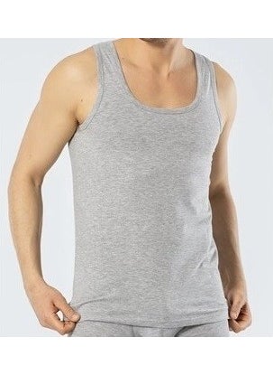 KYC Shopping - Men's 2 Piece White Gray Classic Cotton Strap Premium Undershirt - Image 1