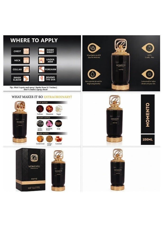 RIIFFS Riffs Momento Perfume EDP 100ml – Fresh & Elegant Long Lasting Fragrance - Image 4