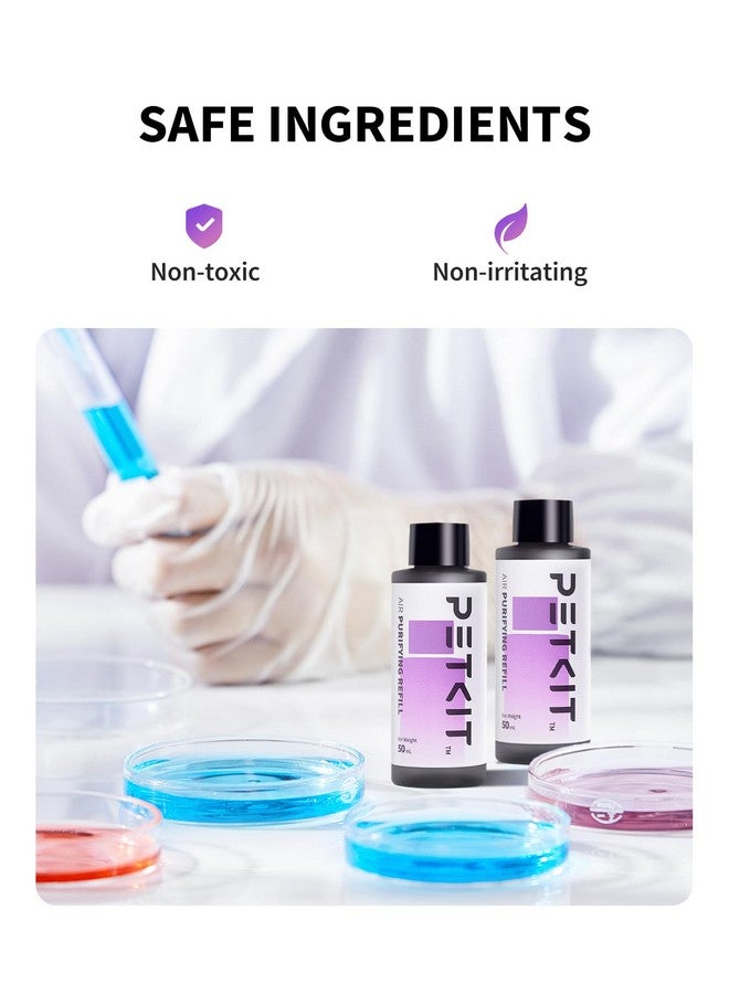 PETKIT Air Purifying Refills for PuraX PuraMax Self-Cleaning Cat Litter Box, 100% Natural Ingredients Odor Remover, 4 Bottles Odor Eliminating Replacement Refills, Quickly Odor Control - Image 4