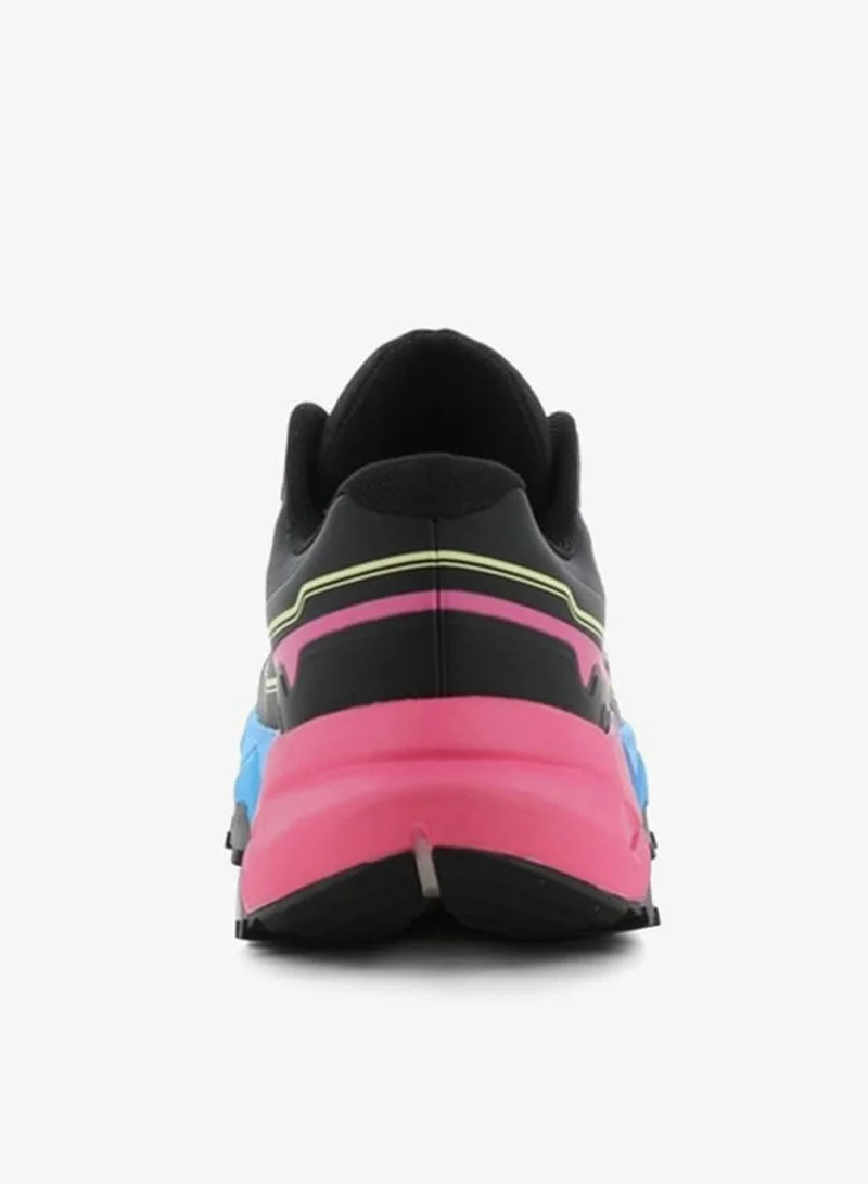 SJ Black Women's Colourblock Lace-Up Low Ankle Sneakers for Women | Best Price UAE