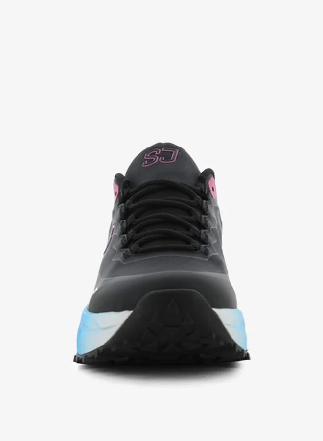اس جي Women's Colourblock Lace-Up Low Ankle Sneakers