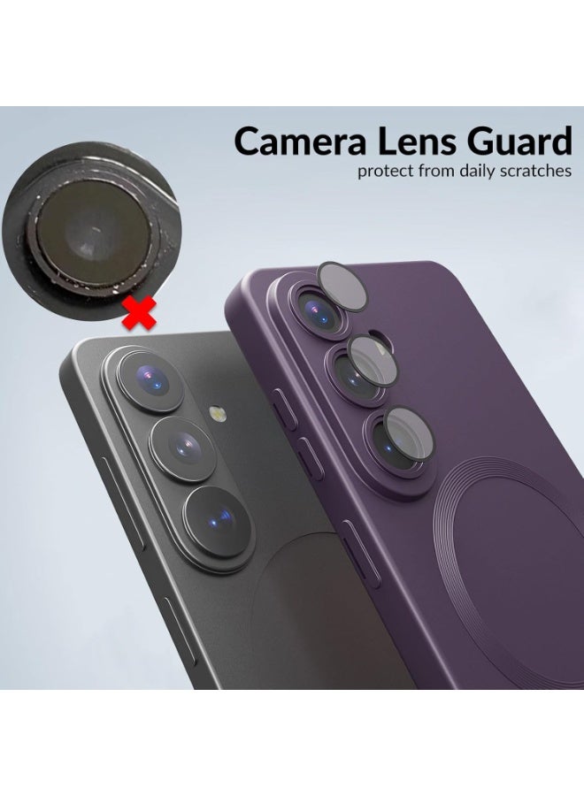QIRG Magnetic for Samsung Galaxy A57 Case,Soft Slim Fingerprint-Resistant Full Camera Protection Phone Case for Samsung Galaxy A57,Compatible with MagSafe, Purple - Image 2