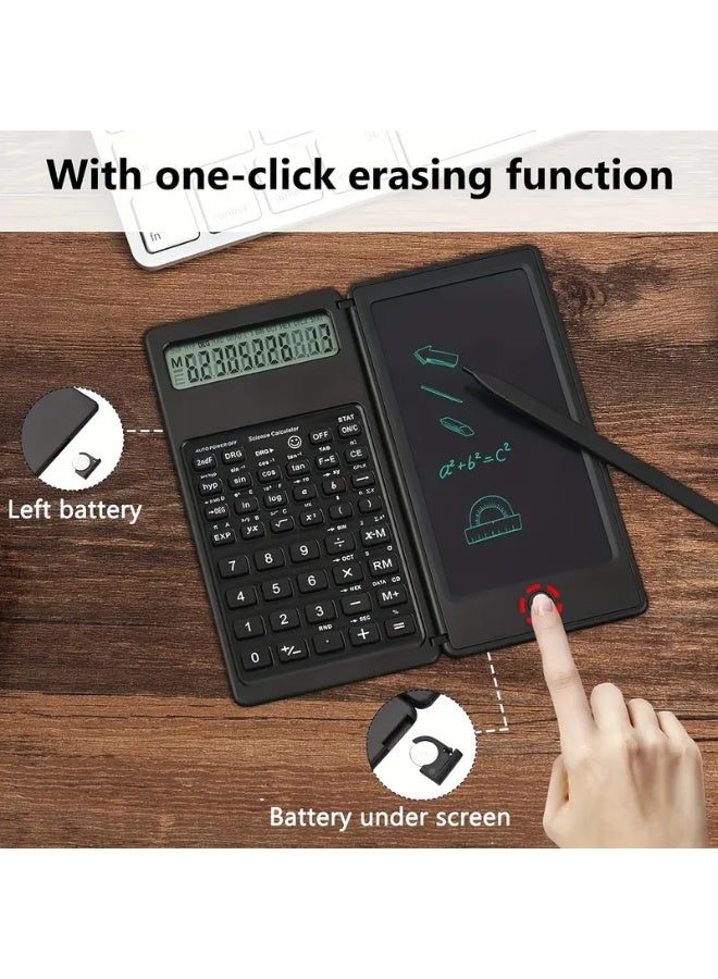 Generic Scientific Calculators for Students, 10-Digit Large Screen, Math Calculator with Notepad, Classroom Must Haves for Middle High School Supplies & College (Black)  - Image 4