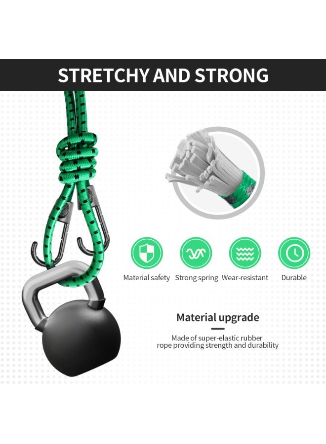 Bungee Cords with Hooks – 12pcs Heavy Duty Bungee Straps for Caravan, Camping RVs, Trunks, Camping Gear, Tarps, Garden Furniture, Trailers, DIY & Outdoor Storage - Image 4