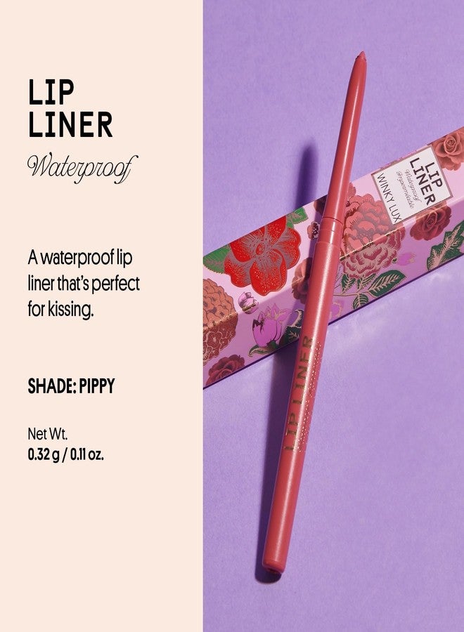 Winky Lux Demi Matte Lip Liner Pencil - Waterproof, Mauve and Brown, Use with Matte Lipstick, Pippy - Image 2