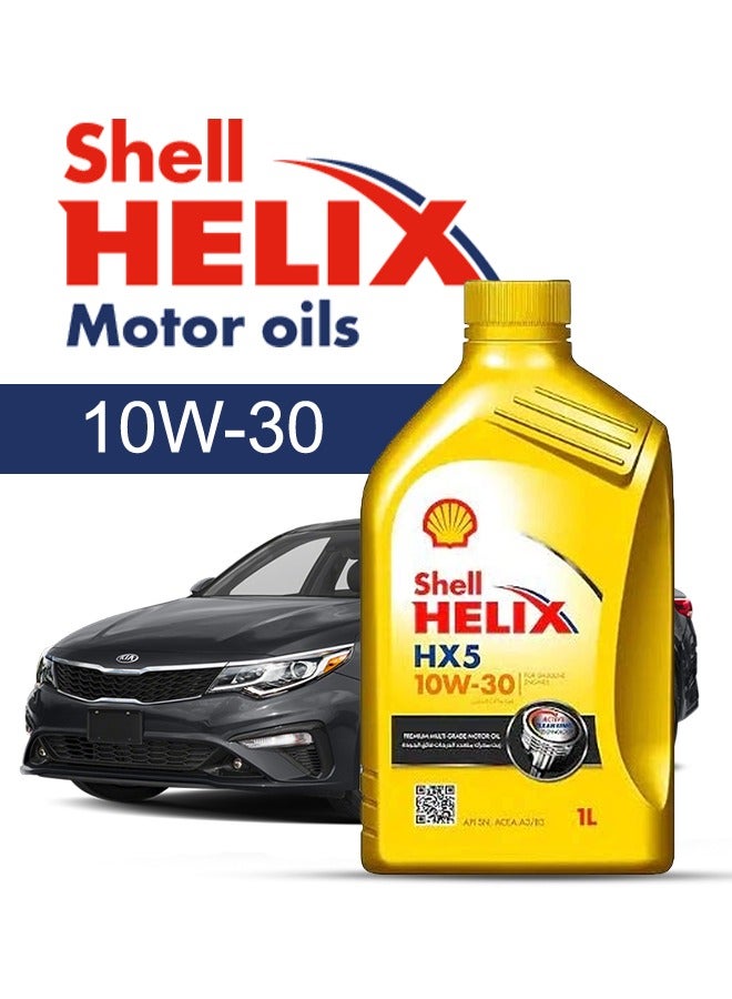 Shell Engine Oil – For KIA Optima V4 2020 - 2010، 5 Liter، viscosity 10w30 Shell - With Engine Oil Filter - 2010 2011 2012 2013 2014 2015 2016 2017 2018 2019 2020 