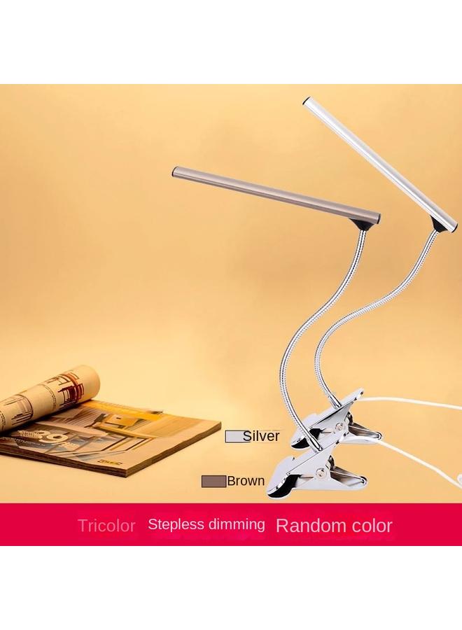 Bluejw Clip Lamp New Led Eye Protection Desk Lamp Stepless Dimming USB In-line Learning Table Bedside Lamp Factory Wholesale - Image 4